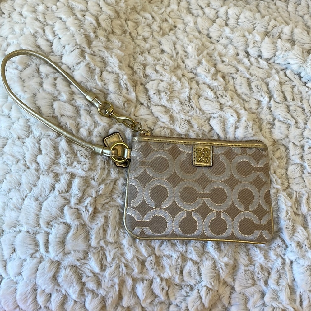 Small coach wristlet